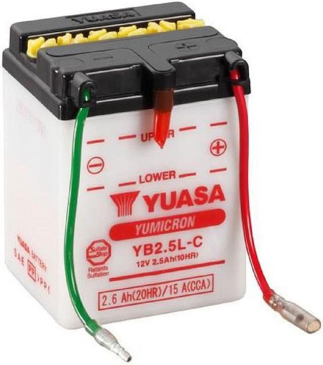 Actual product image Yuasa Motorradbatterie 12V 3Ah 15A (12 V, 3 Ah)