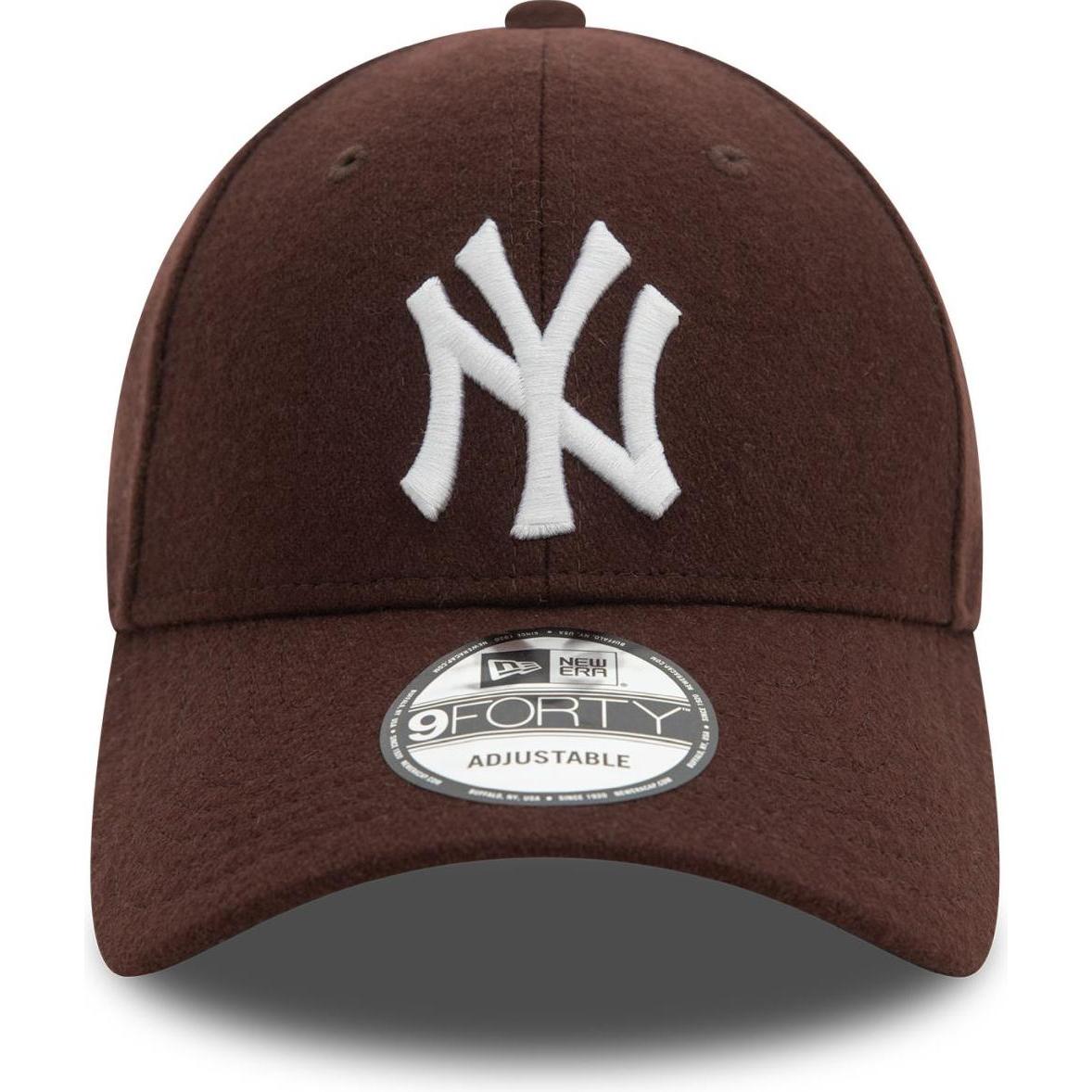 Thumbnail - New Era, Herren, Cap, 9Forty Snapback Cap - MELTON New York Yankees braun, Braun, (One Size)