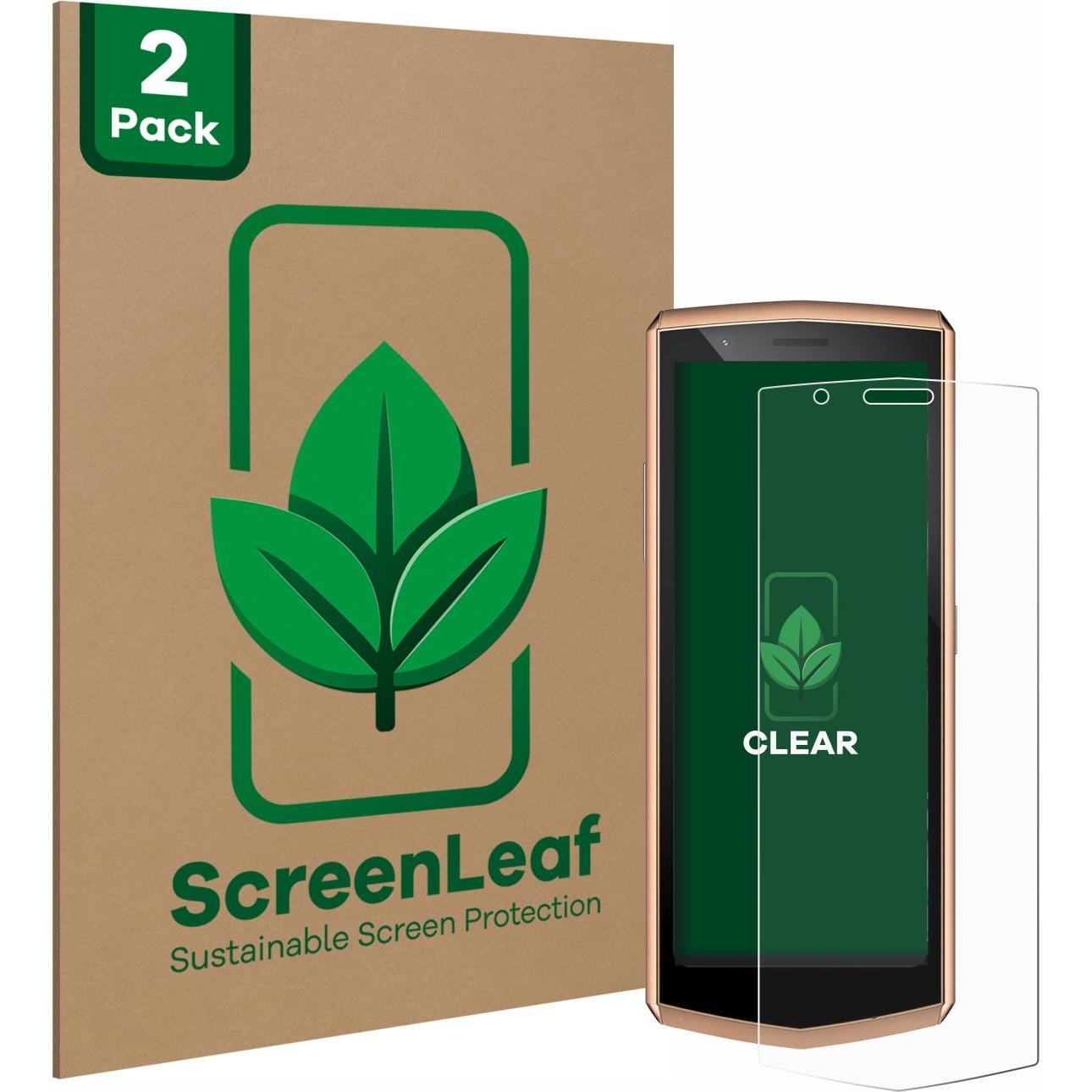 ScreenLeaf Schutzfolie nachhaltiger Displayschutz Displayschutzfolie Folie Klar Transparent (2 Stück, Cubot Pocket 3), S...