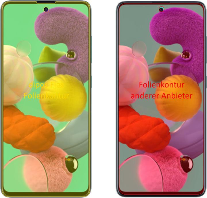 Produktbild Dipos Displayschutzfolie Full-Cover 3D (3 Stk., Samsung Galaxy A51 5G)