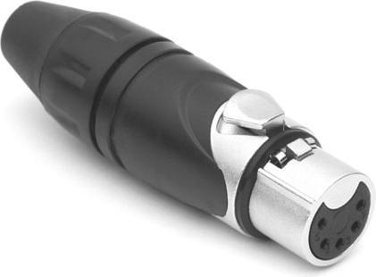 Actual product image Amphenol 5 pole XLR Connector female AX series (Plugs and connectors)