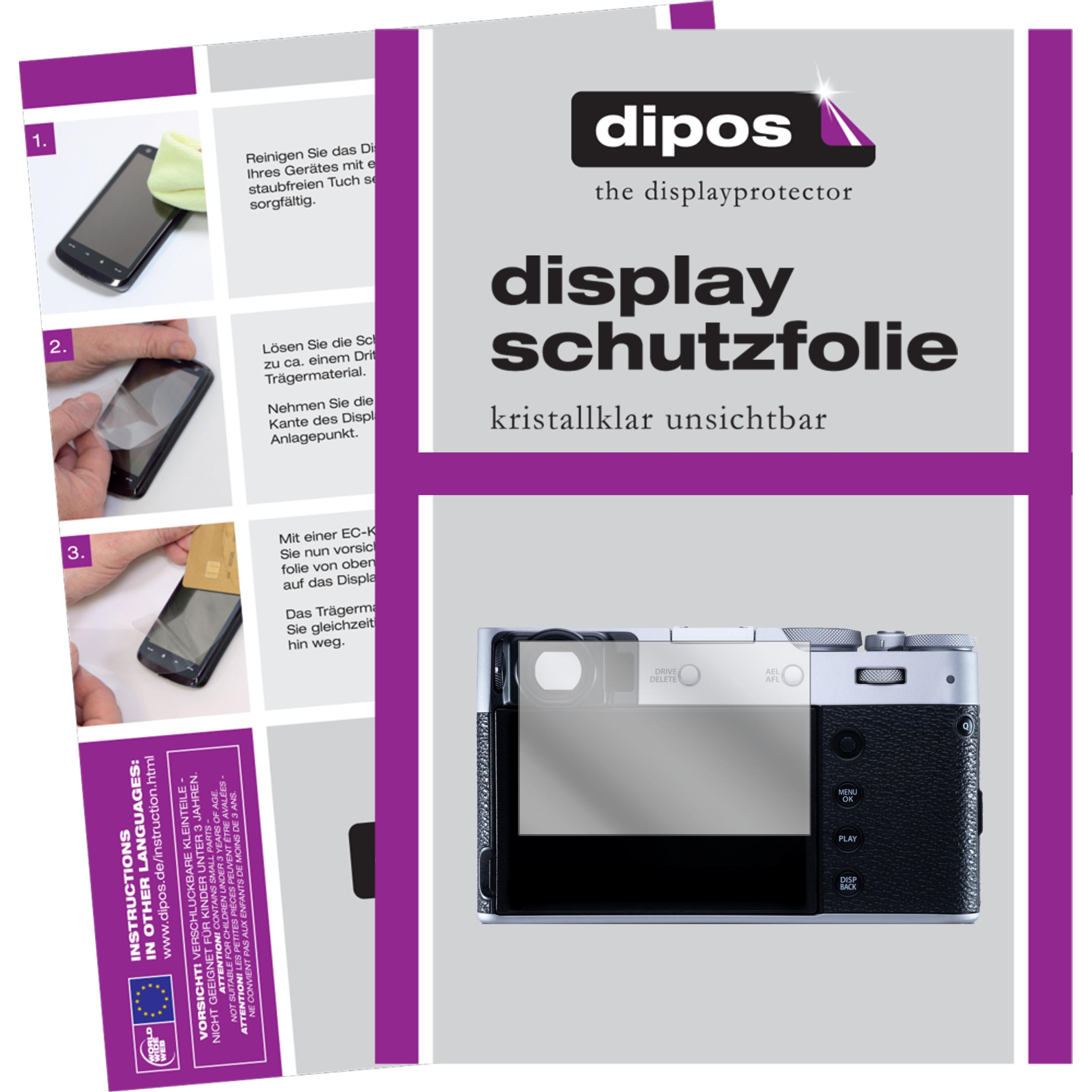 Dipos Displayschutzfolie Crystalclear (Displayschutz, Fujifilm X100V), Kameraschutz, Transparent
