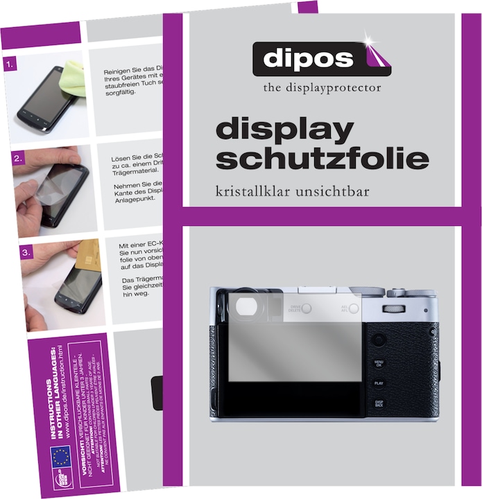 Dipos Displayschutzfolie Crystalclear (Displayschutz, Fujifilm X100V)