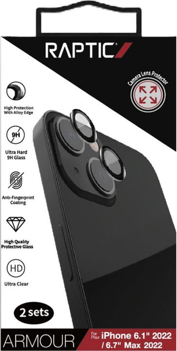 Immagine prodotto X-Doria Armor Camera Glass iPhone 14 Plus vetro temperato per la fotocamera posteriore (80 Pezzo/i, Apple iPhone 14 Plus)