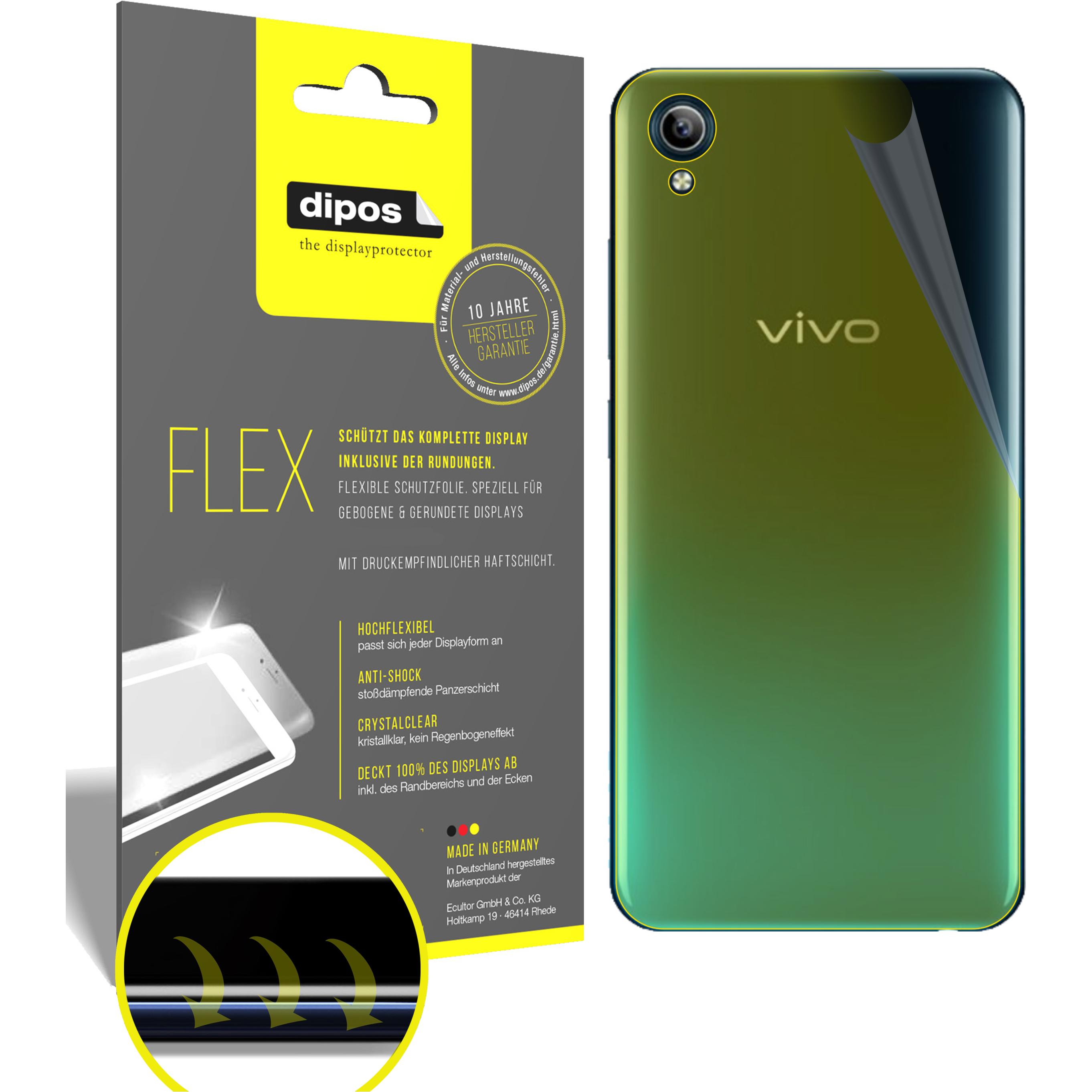 Dipos Displayschutzfolie Full-Cover 3D (3 Stück, Vivo Y91 C), Smartphone Schutzfolie, Transparent