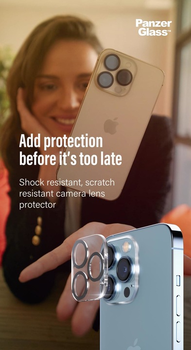 Productafbeelding PanzerGlass Camera beschermer (1 Stuk, Apple iPhone 13 Pro Max, Apple iPhone 13 Pro)