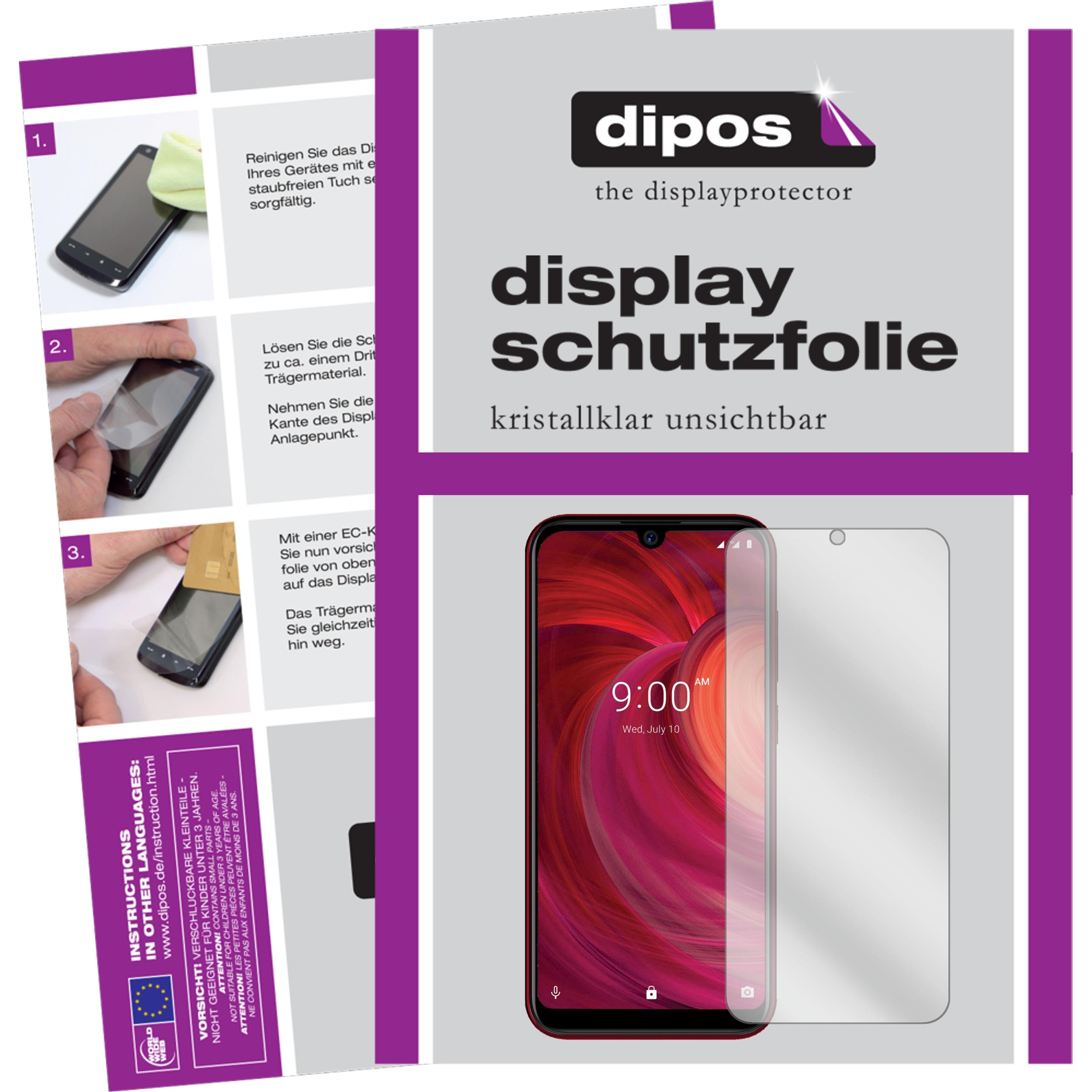 Dipos Displayschutzfolie Crystalclear (1 Stück, Lava Z71), Smartphone Schutzfolie, Transparent