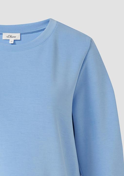 Produktbild s.Oliver Sweatshirt Sweatshirt aus Scuba mit 3/4-Arm (48)
