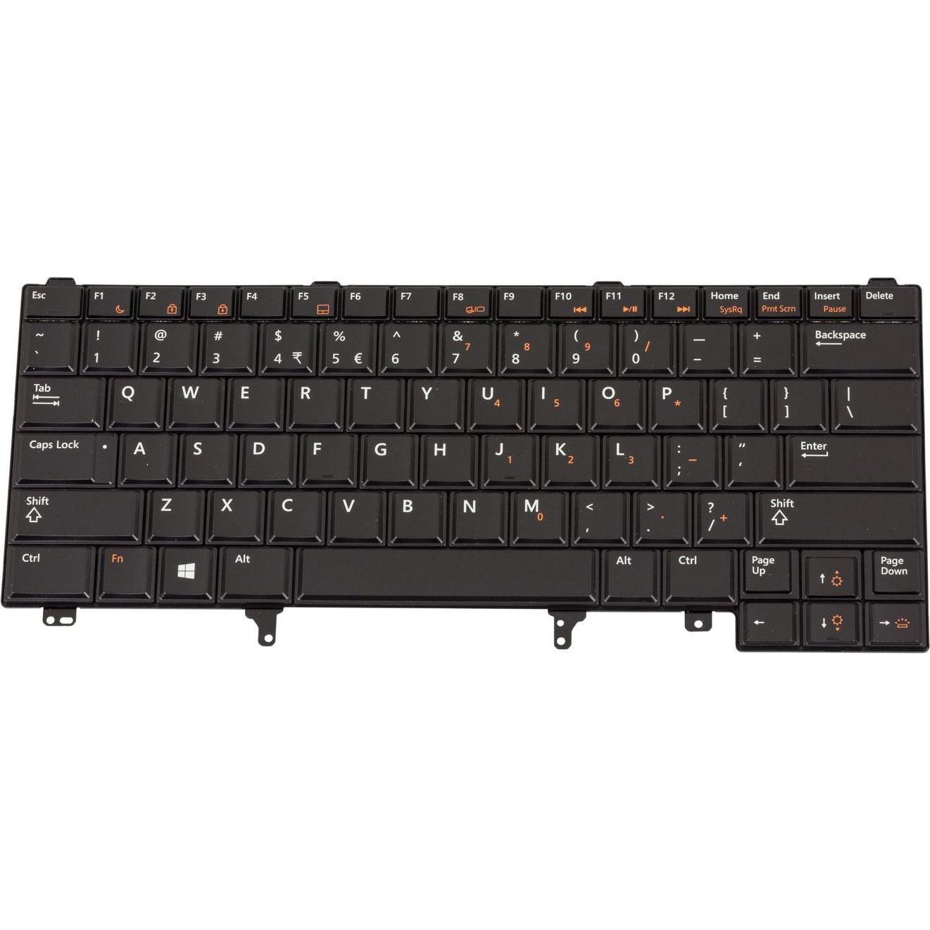 Dell Keyboard (US), Notebook Ersatzteile, Schwarz