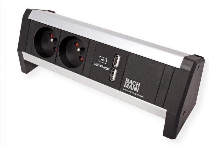 Actual product image Bachmann DESK 2x UTE 1x Chargeur USB (2x, CEE 7/3, CEE 7/5)