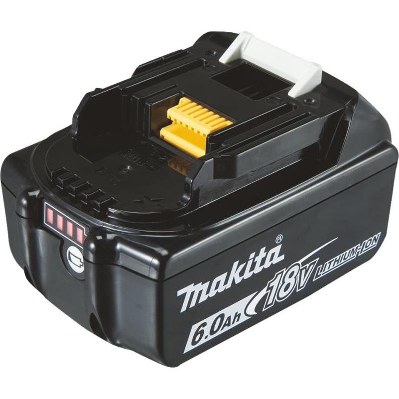 Makita, Batteria + Caricatore, BL1860B Batteria ricaricabile 1x6Ah 18V Li-Ion (18 V)
