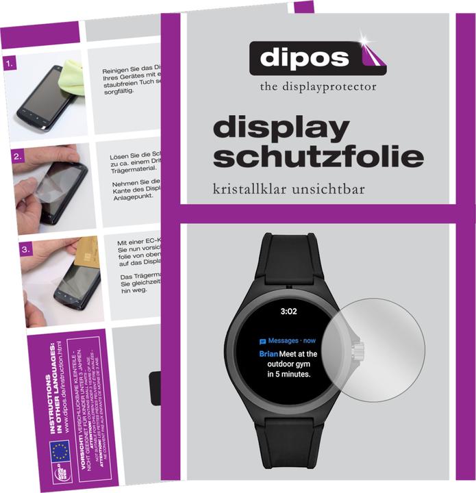 Image du produit Dipos Film de Protection d’écran Crystalclear (PT9100 Smartwatch)