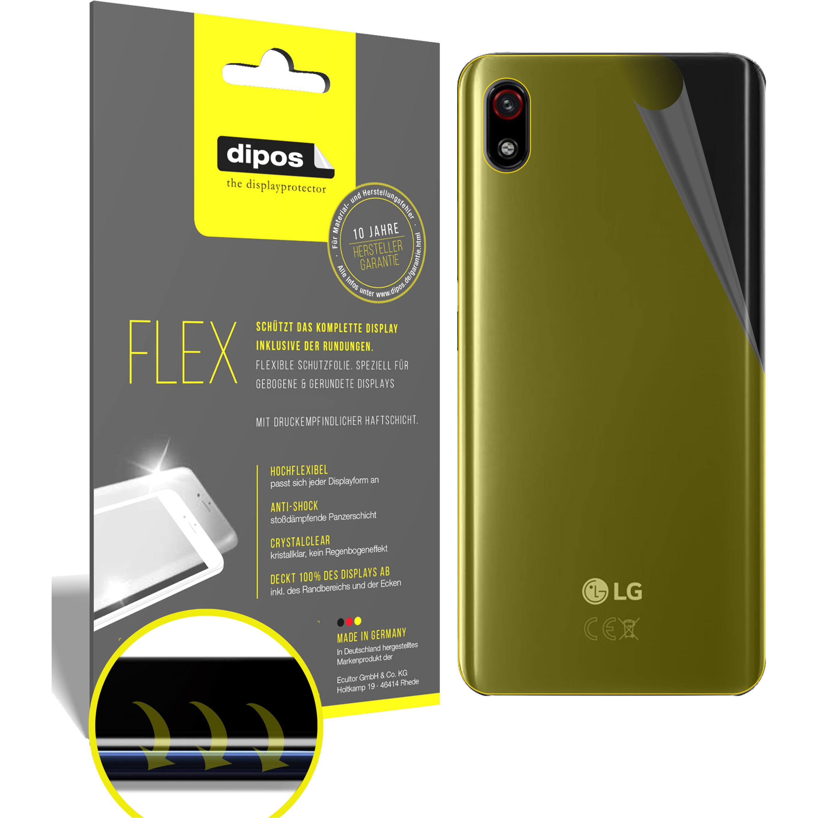 Dipos Displayschutzfolie Full-Cover 3D (3 Stück, LG W10 Alpha), Smartphone Schutzfolie, Transparent