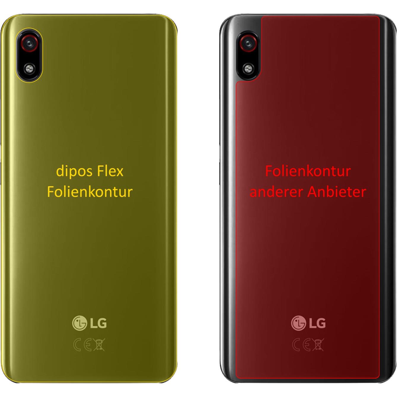 Thumbnail - Dipos Displayschutzfolie Full-Cover 3D (3 Stück, LG W10 Alpha), Smartphone Schutzfolie, Transparent