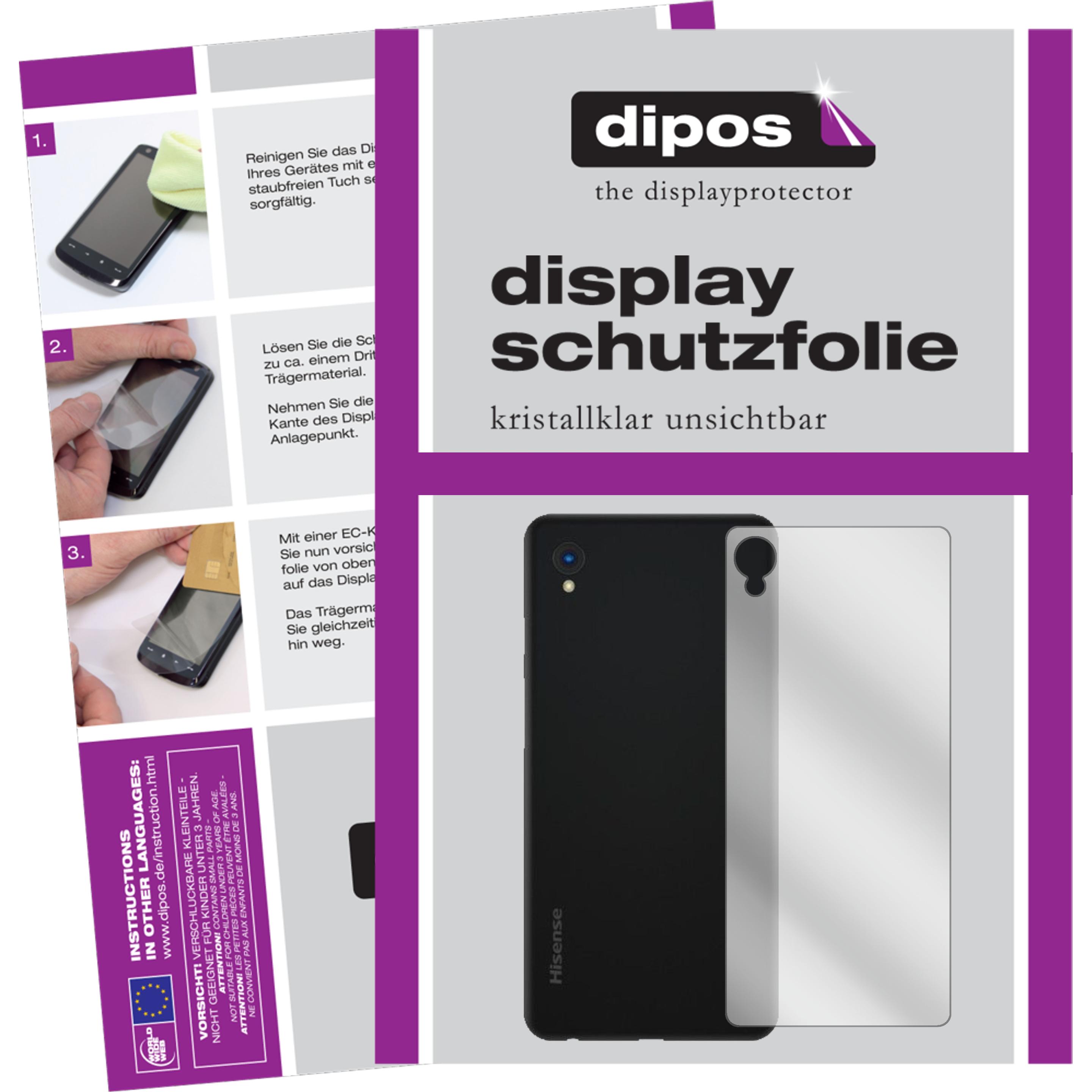 Dipos Displayschutzfolie Crystalclear (1 Stück, Hisense A5), Smartphone Schutzfolie, Transparent