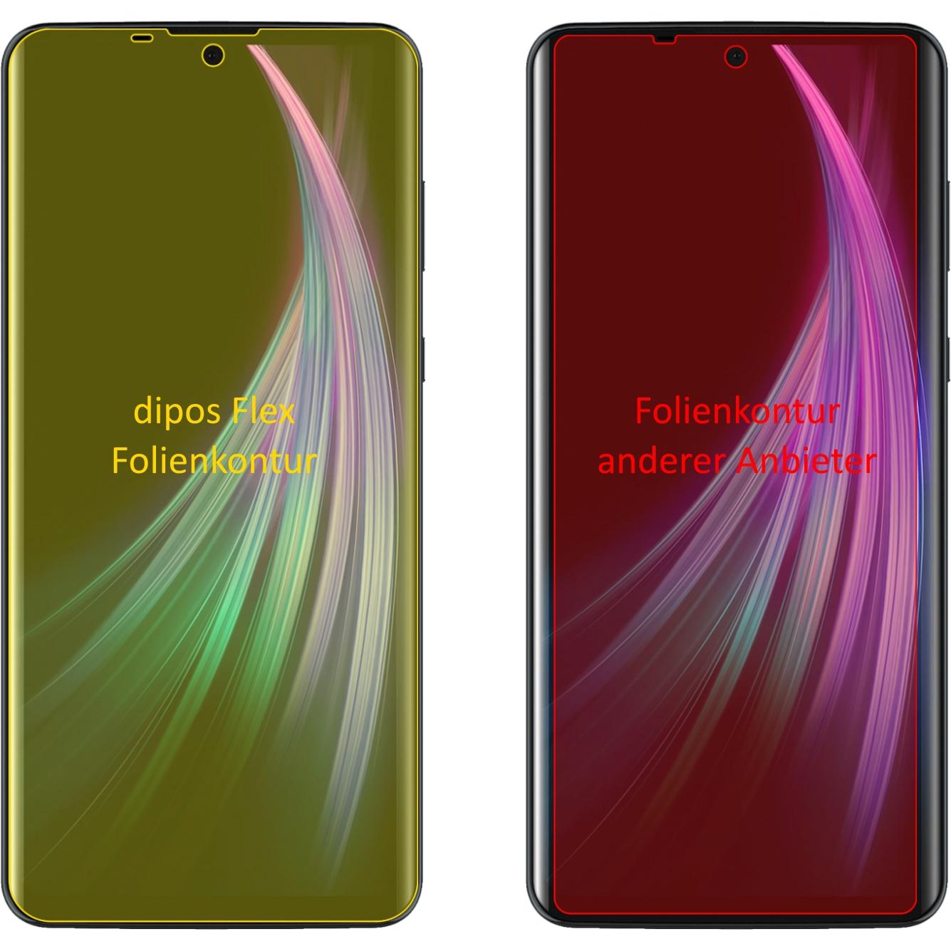 Thumbnail - Dipos Displayschutzfolie Full-Cover 3D (3 Stück, Sharp Aquos Zero 2), Smartphone Schutzfolie, Transparent