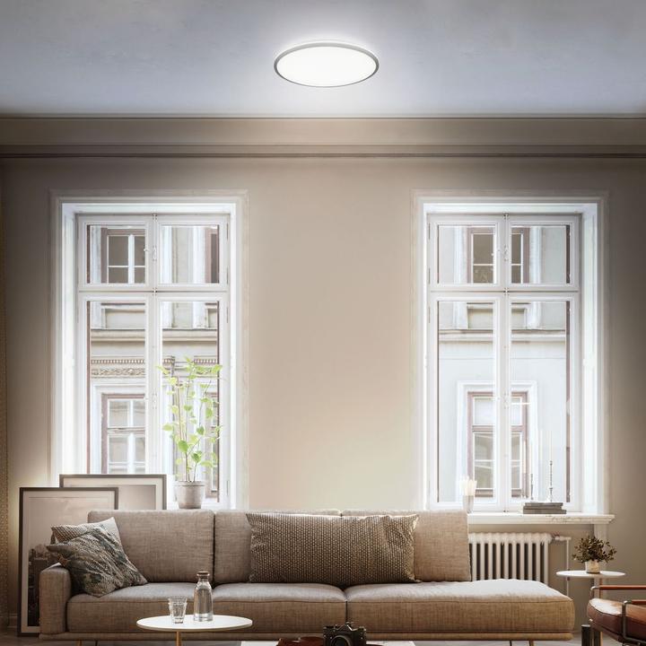 Produktbild B.K.Licht LED Deckenleuchte mit Backlighteffekt, schwarz, 1xLED/24W (3000 lm)
