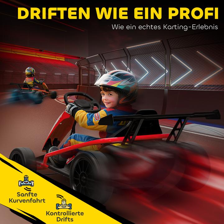 Produktbild Aiyaplay Kinder Elektro Gokart Kunststoff, Metall Rot