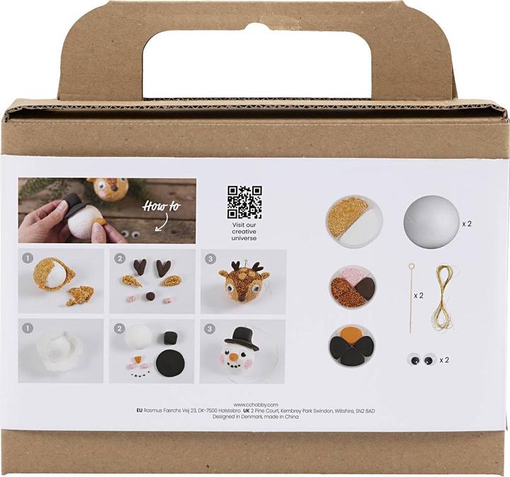 Produktbild Creativ Company Weihnachtskugeln Rentier