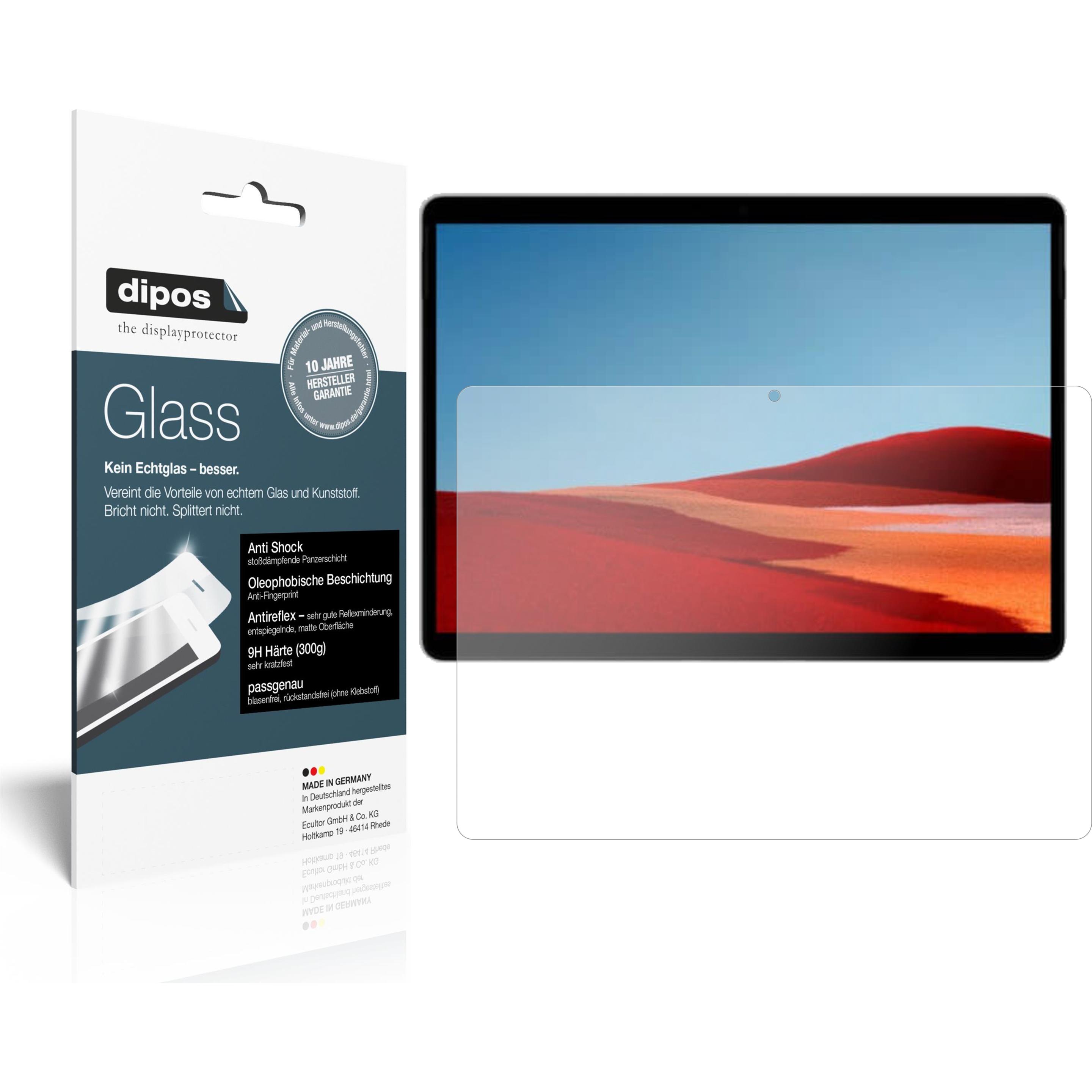 Dipos Displayschutz Anti-Shock (2 Stück, Microsoft Surface Pro X), Tablet Schutzfolie