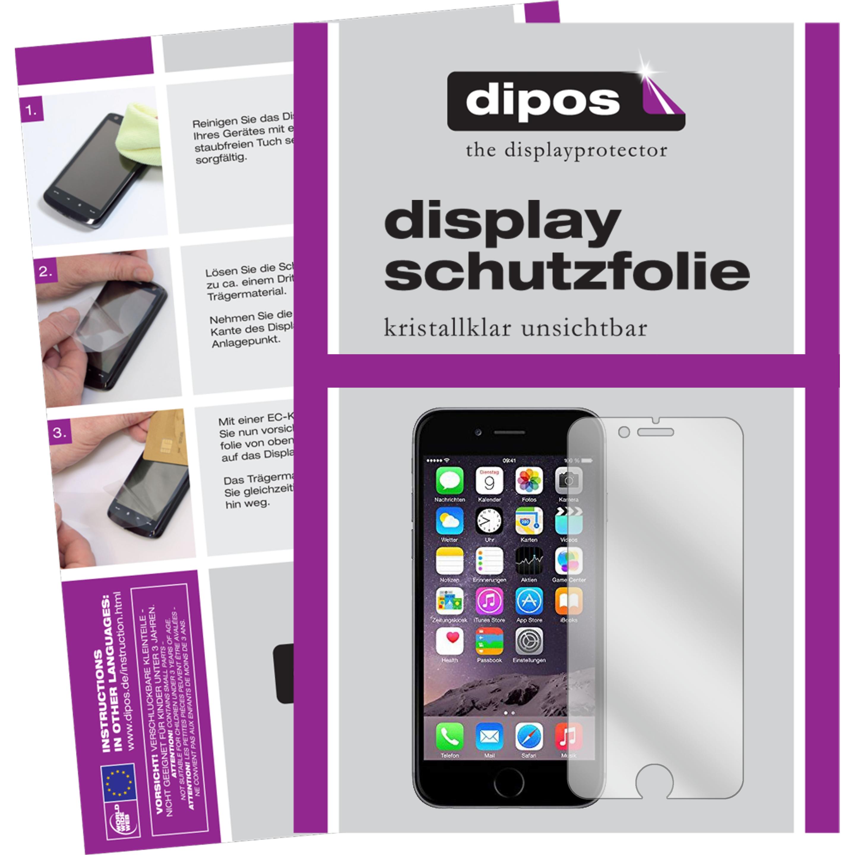 Thumbnail - Dipos Displayschutzfolie Crystalclear (5 Stück, Apple iPhone 6), Smartphone Schutzfolie, Transparent