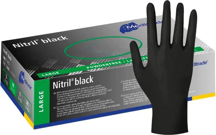 Actual product image Meditrade Nitrile disposable gloves (L)