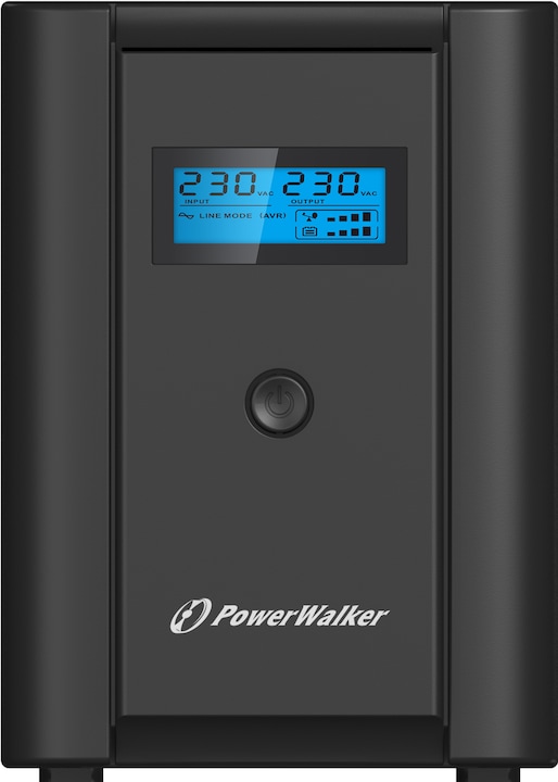 Actual product image Powerwalker VI 2200 SHL Schuko 2200VA / 1200W Line-Interactive UPS Tower AVR HID LCD HID (2200 VA, 1200 W, Line-interactive UPS)