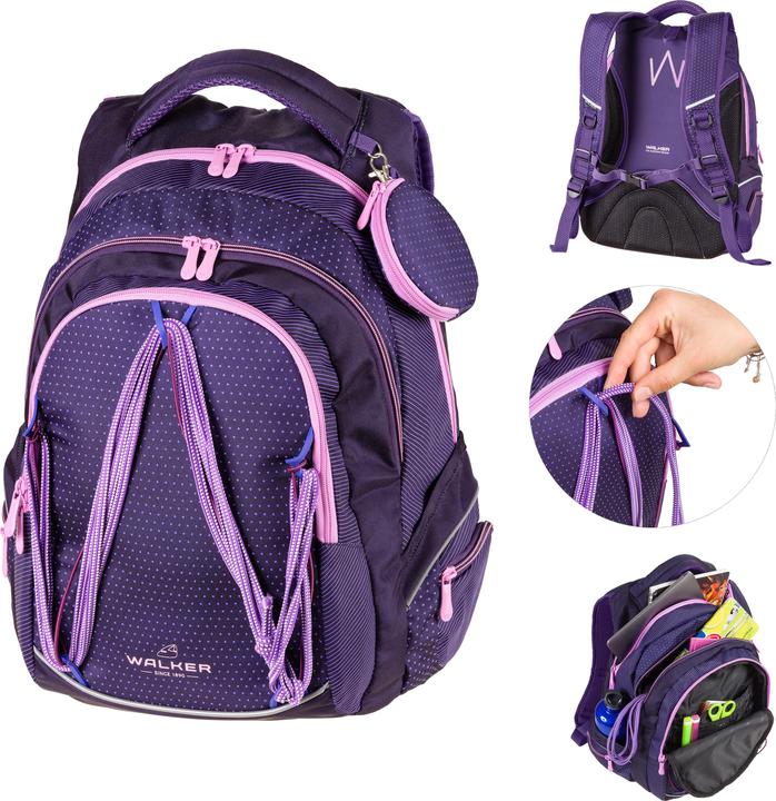 Actual product image Walker School backpack Fame Twist 32 l, from 9 years Violet (32 l)