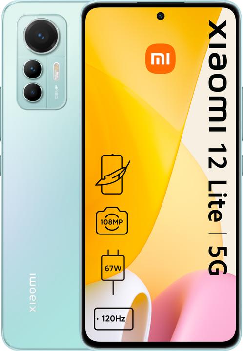 Xiaomi 12 Lite 5G (128 GB, Lite Green, 6.55", Dual SIM, 5G)