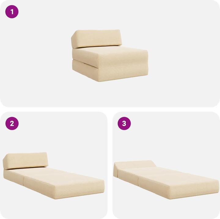 Produktbild vidaXL Klappbares Sofa