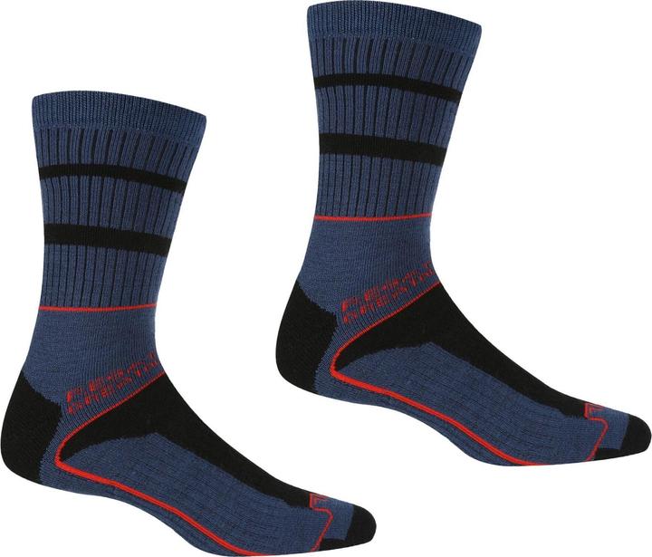 Schwarz, Dunkles Jeansblau, Orange