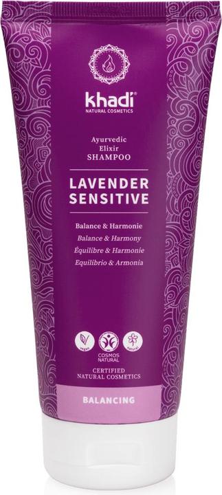 Produktbild Khadi Elixir Shampoo Lavender Sensitiv 200 ml (Flüssiges Shampoo, 200 ml)