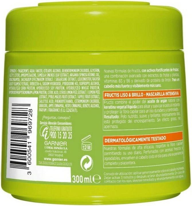 Image du produit Garnier FRUCTIS HIDRA LISO 72H mascarilla 300 ml (300 ml)