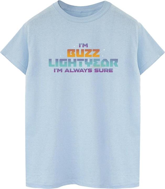 Actual product image Disney Womens/Ladies Lightyear Always Sure Text Cotton Boyfriend T-Shirt (XXL)