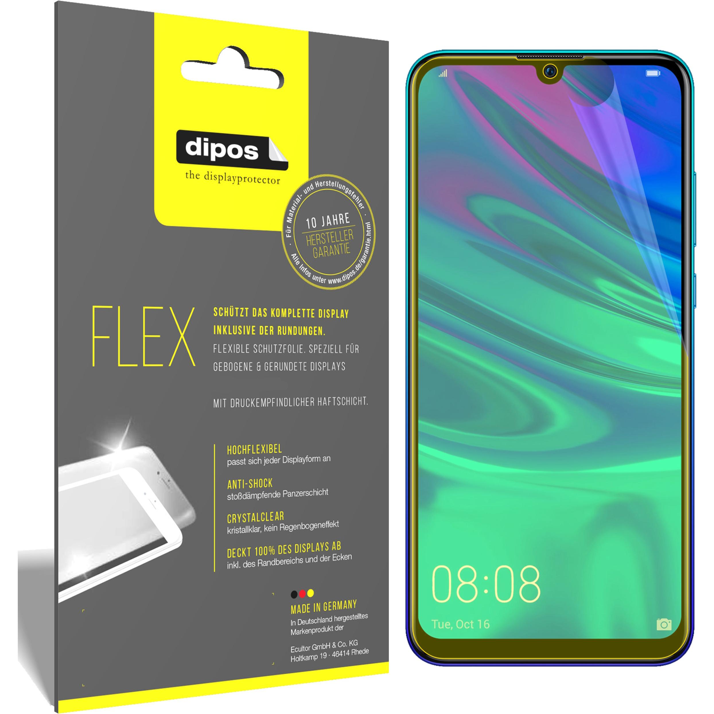 Dipos Displayschutzfolie Full-Cover 3D (3 Stück, Huawei Enjoy 9S), Smartphone Schutzfolie, Transparent