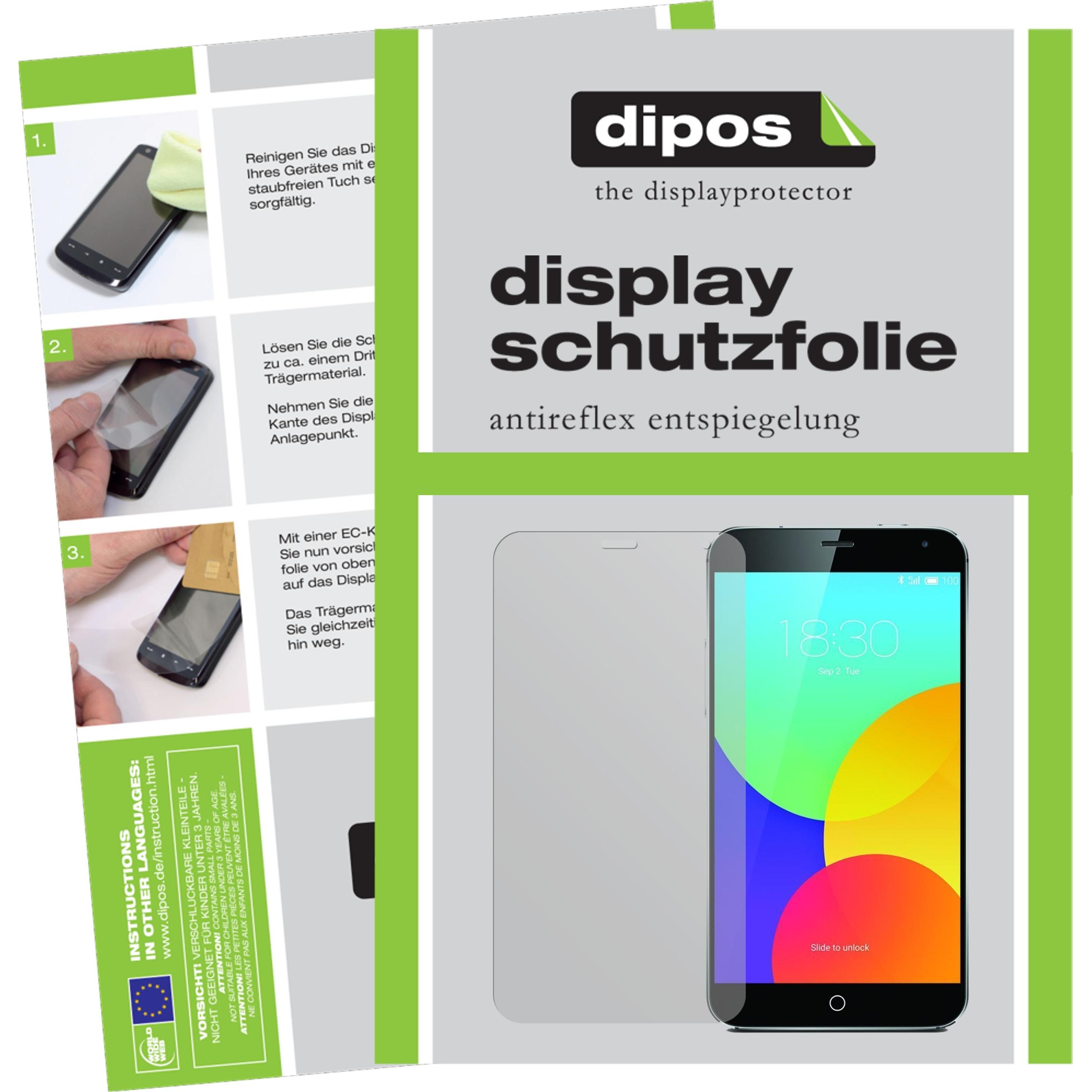 Thumbnail - Dipos Displayschutzfolie Antireflex (2 Stück, Meizu MX4), Smartphone Schutzfolie, Transparent
