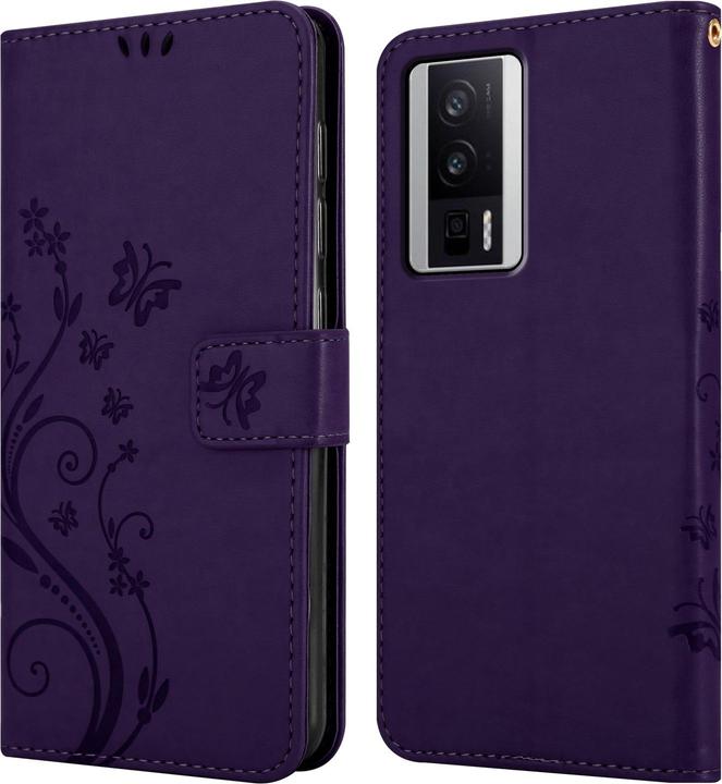 Immagine prodotto Cadorabo Custodia per Xiaomi Poco F5 Pro Flower Book (Xiaomi Poco F5 Pro)