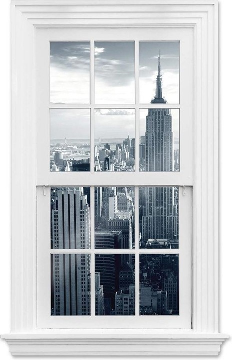 Produktbild Trenddeko 3D Fenster - The Empire State Building (54 x 80 cm)