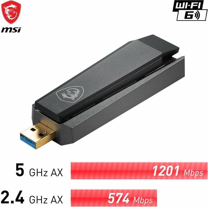 Immagine prodotto MSI AX1800 (USB 3.2)