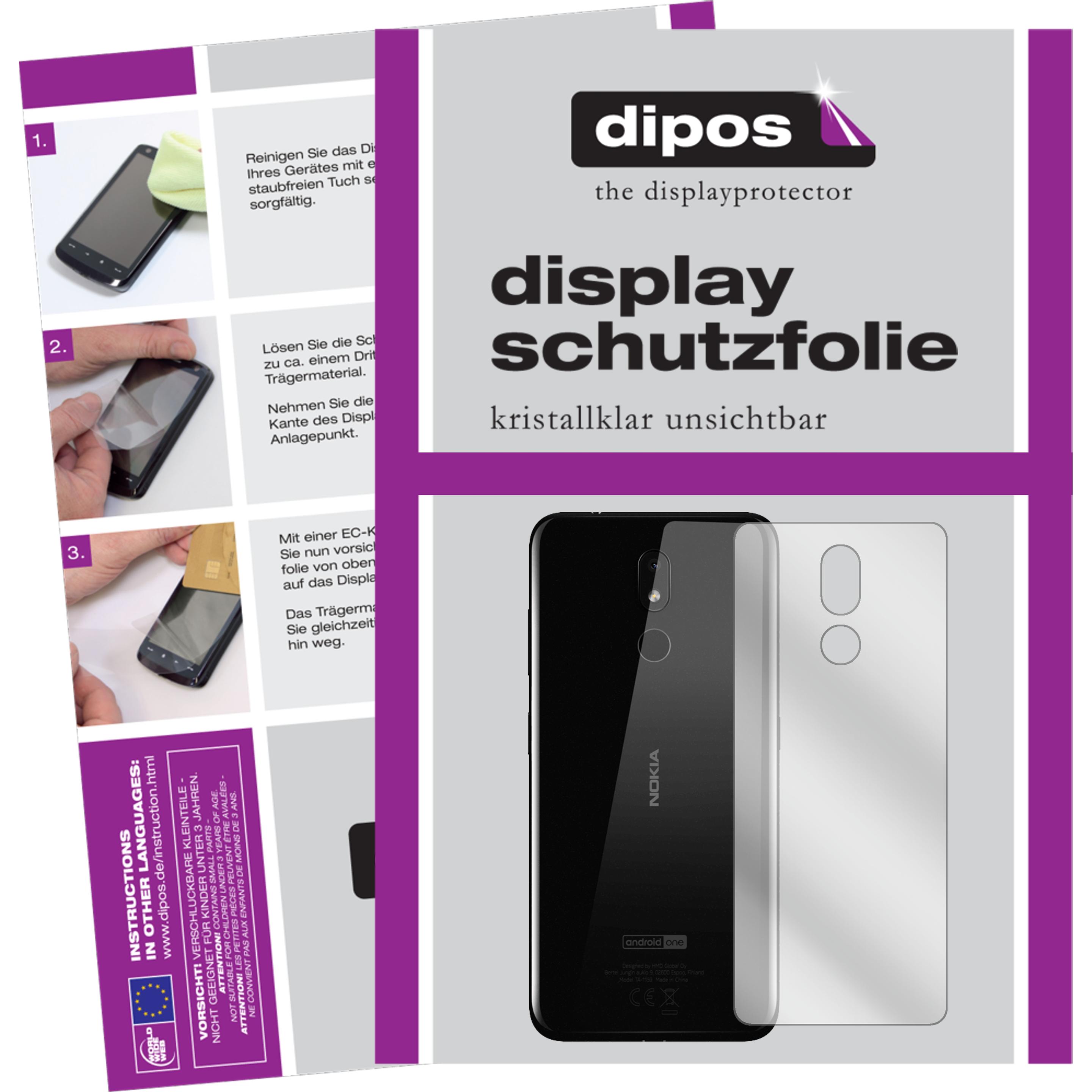 Dipos Displayschutzfolie Crystalclear (2 Stück, Nokia 3.2), Smartphone Schutzfolie, Transparent
