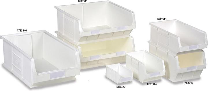 Immagine prodotto RS PRO Contenitore Euro, polipropilene bianco, 200mm x 520mm x 310mm, 31.4L, tipo senza coperchio