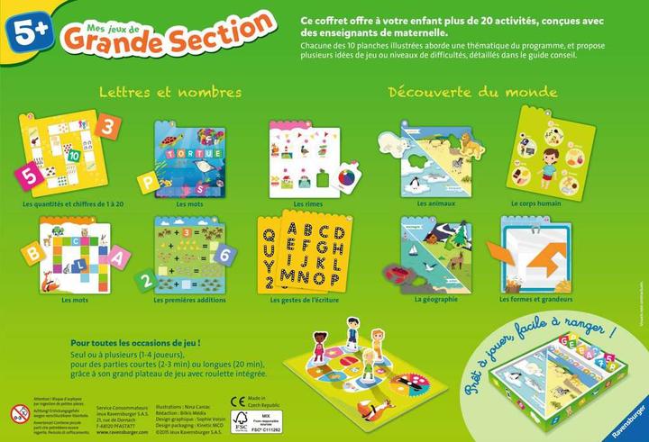 Immagine prodotto Ravensburger Mes jeux de grande section (Francese)