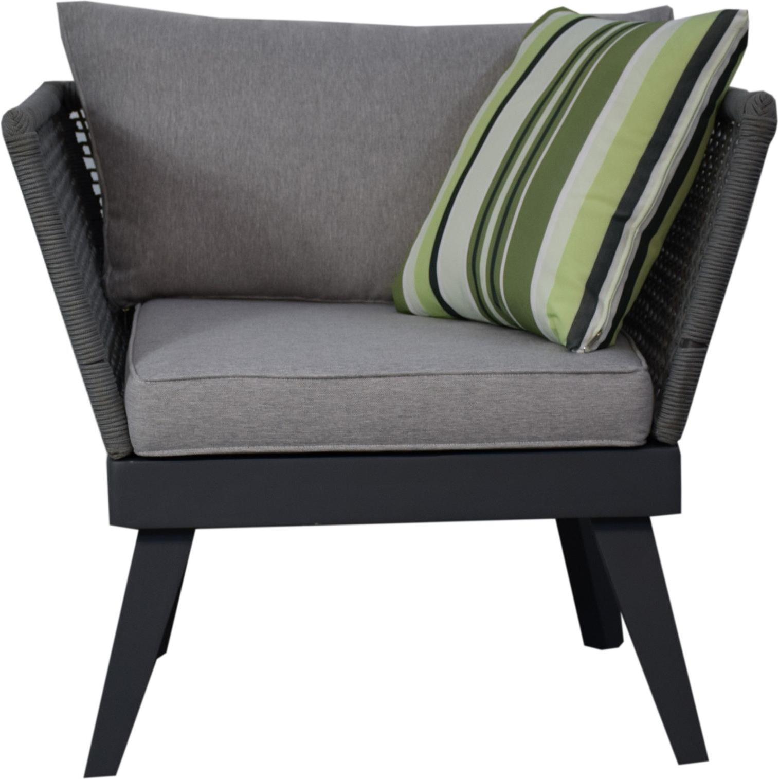 Jet-Line, Gartenlounge, Sessel für Gartenset Cuba grau