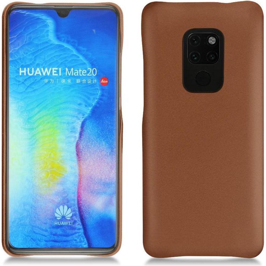 Noreve Lederschutzhülle (Huawei Mate 20), Smartphone Hülle, Braun