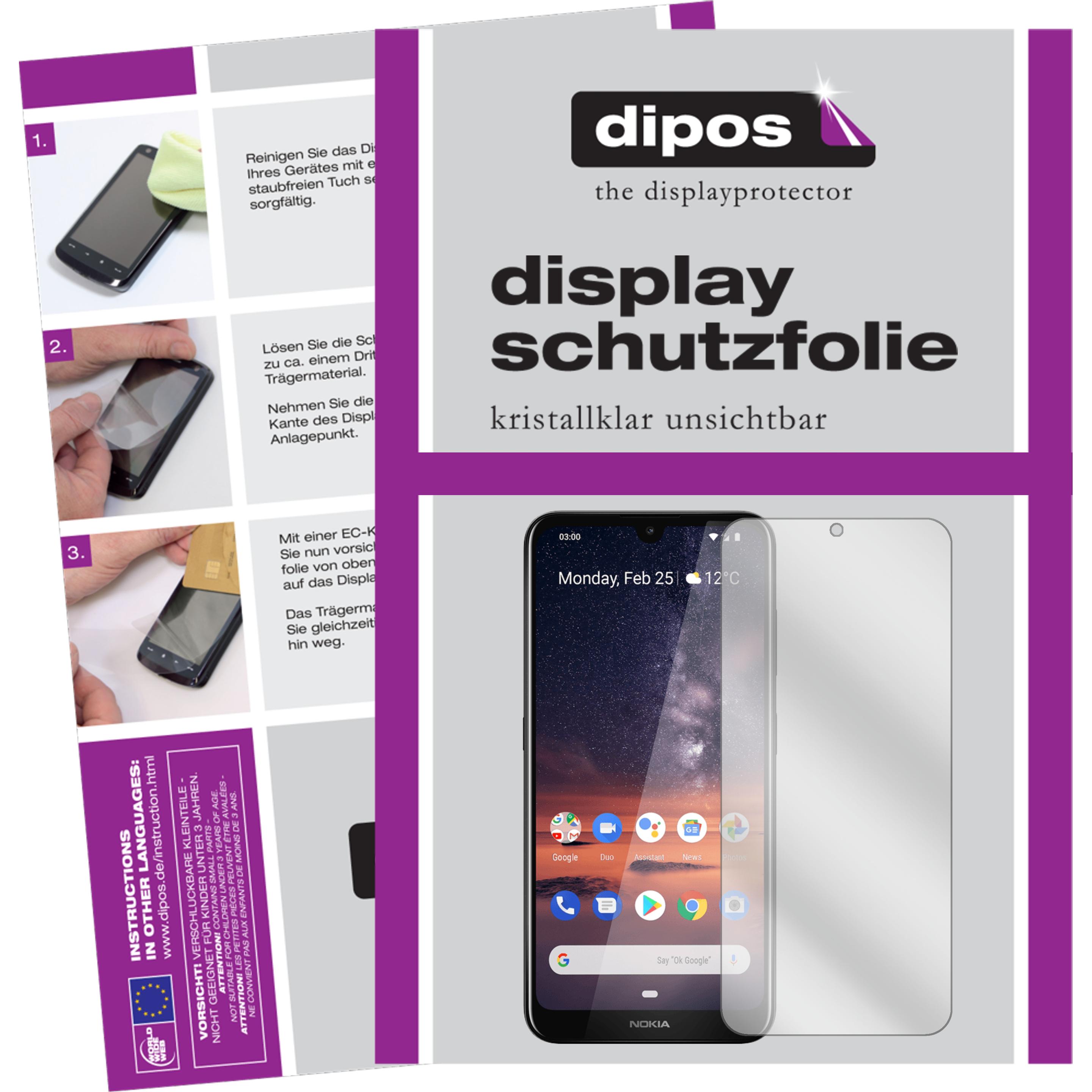 Dipos Displayschutzfolie Crystalclear (6 Stück, Nokia 3.2), Smartphone Schutzfolie, Transparent