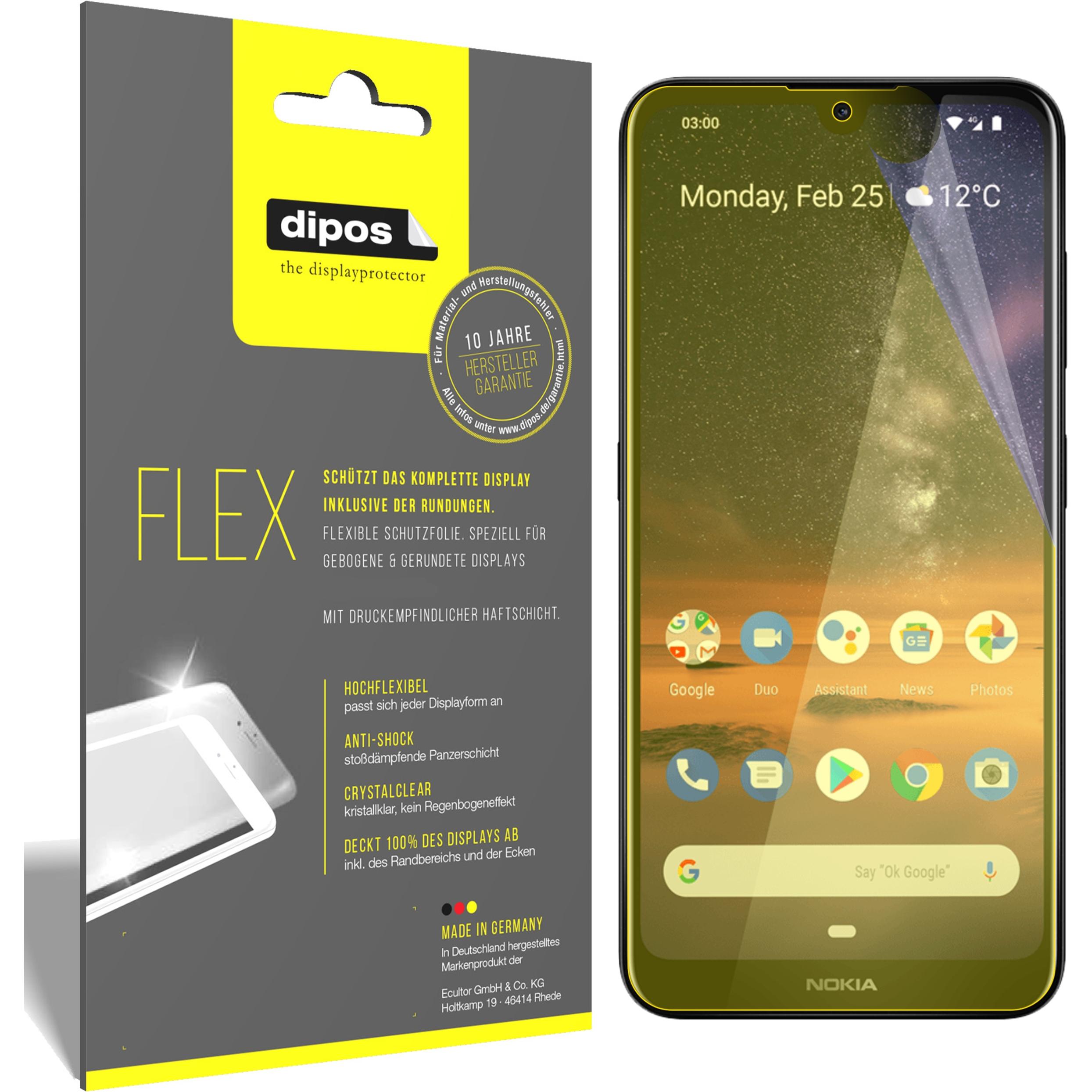 Thumbnail - Dipos Displayschutzfolie Full-Cover 3D (3 Stück, Nokia 3.2), Smartphone Schutzfolie, Transparent