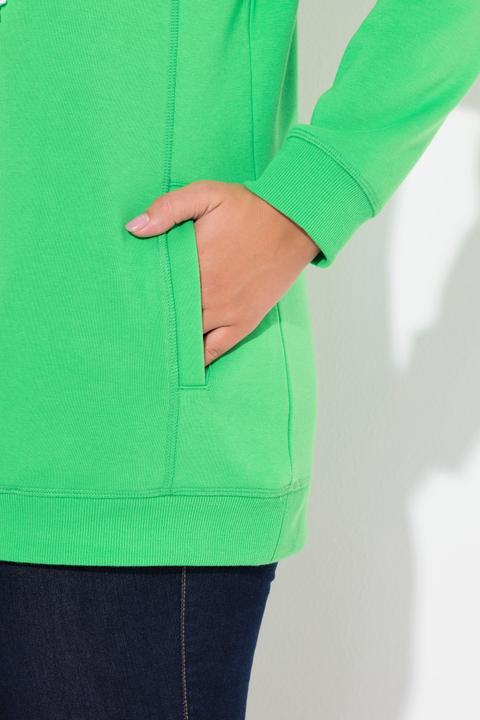 Produktbild Ulla Popken Sweatshirt, weiter Stehkragen, Taschen, Raglan-Langarm (54)
