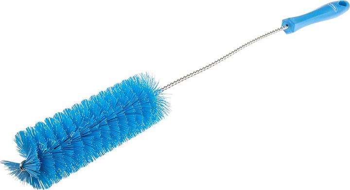 Immagine prodotto Vikan Spazzola per bottiglie PET blu, Ø 50mm L. 490mm per bottiglie, nastri trasportatori, tubi (1 pz.)