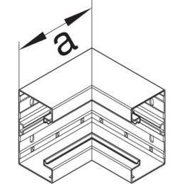 Thumbnail - Hager, Kabelschutz + Kabelführung, TEH BR6510047035 Inneneck aus Grundprofil Kunststoff zu BR 65x100mm OT 80mm lich (68 ...