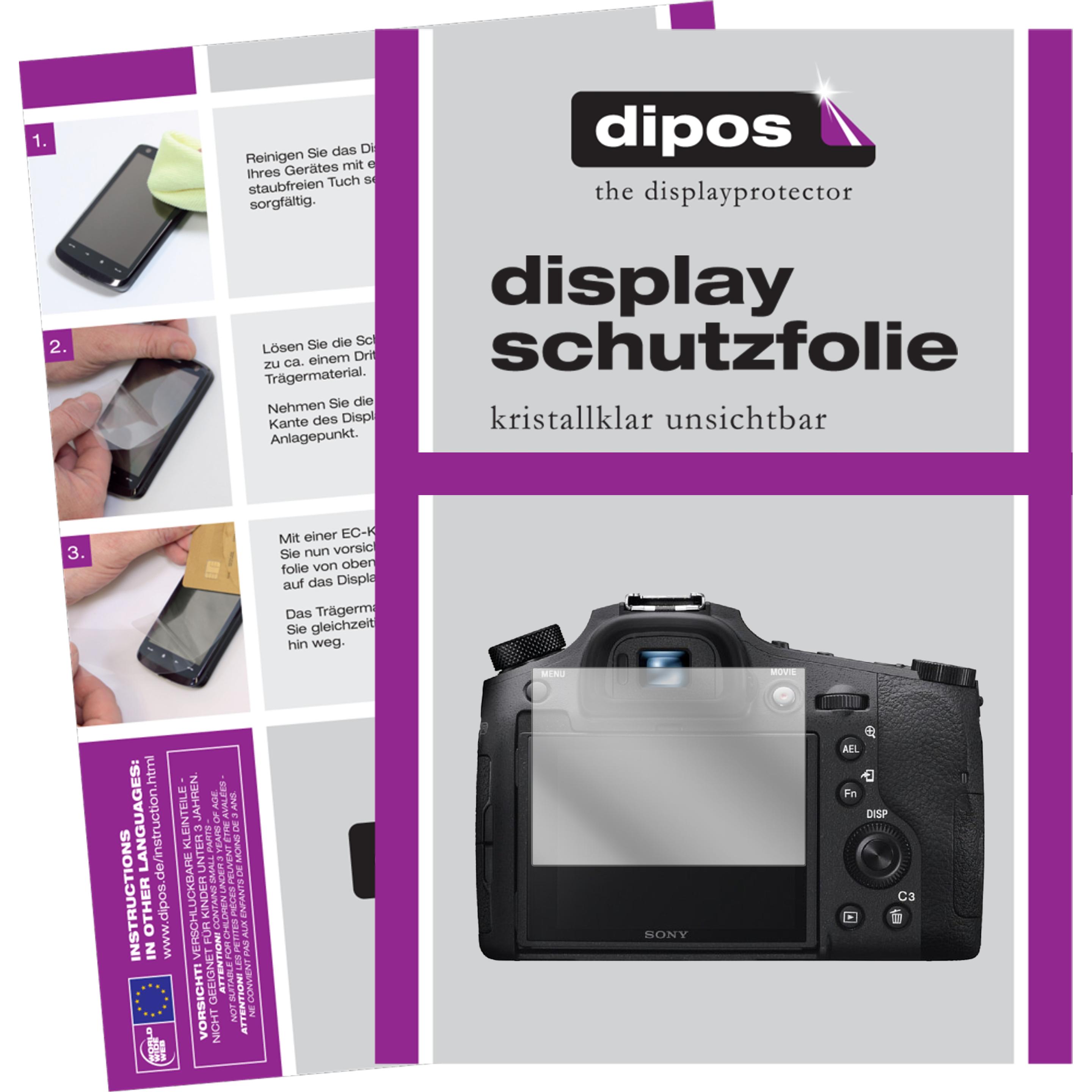 Dipos Displayschutzfolie Crystalclear (Displayschutz, DSC-RX10M4), Kameraschutz, Transparent